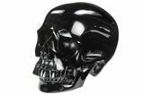 Realistic, Polished Black Obsidian Skull #127577-2